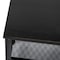 Flash Furniture Easton 3-Tier Wooden Entryway Bench, Metal Mesh Shoe Storage Shelves, Blackwash, Black Metal Frame HGWA-BCH-MTL-3T-BLKWSH-GG - alternate 9